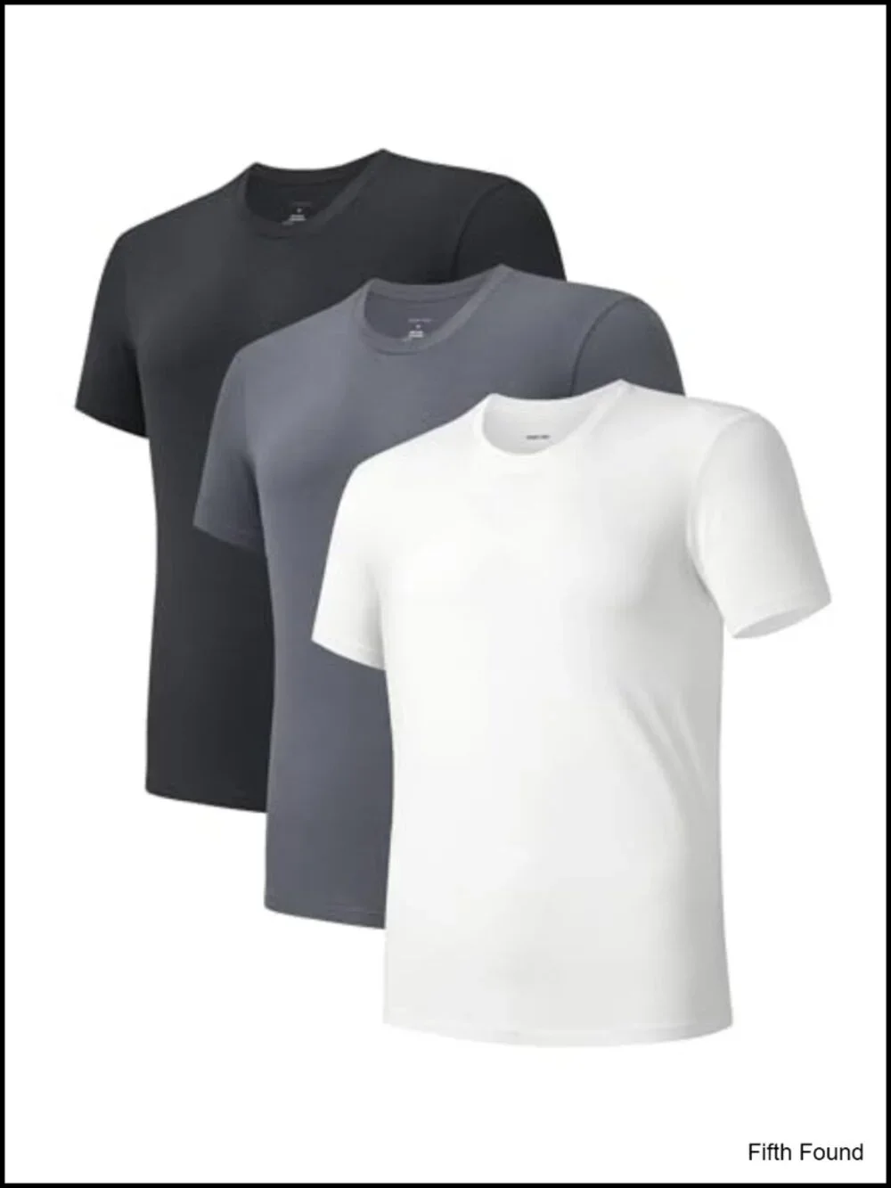 3 Pack Men's MicroModal Undershirts Ultra-Soft Crewneck Tag Free Breathable